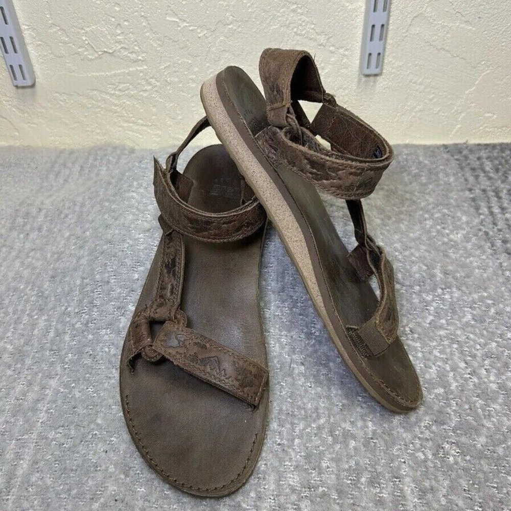 Teva Leather Original Universal Sandals - Men's Size 9 - Brown